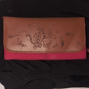 Disney Winnie the Pooh Brown and Pink Wallet